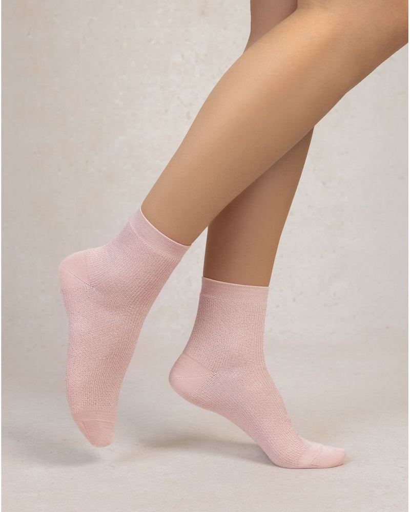 chaussettes courtes satinées Pétal