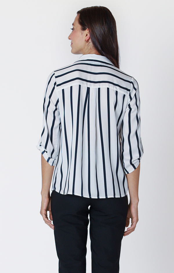 BLOUSE rayé Black Tape