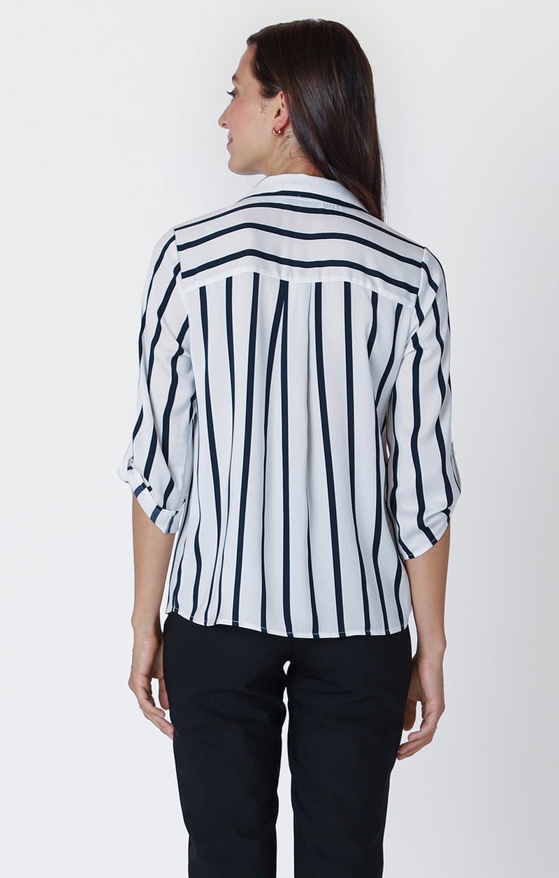 BLOUSE rayé Black Tape