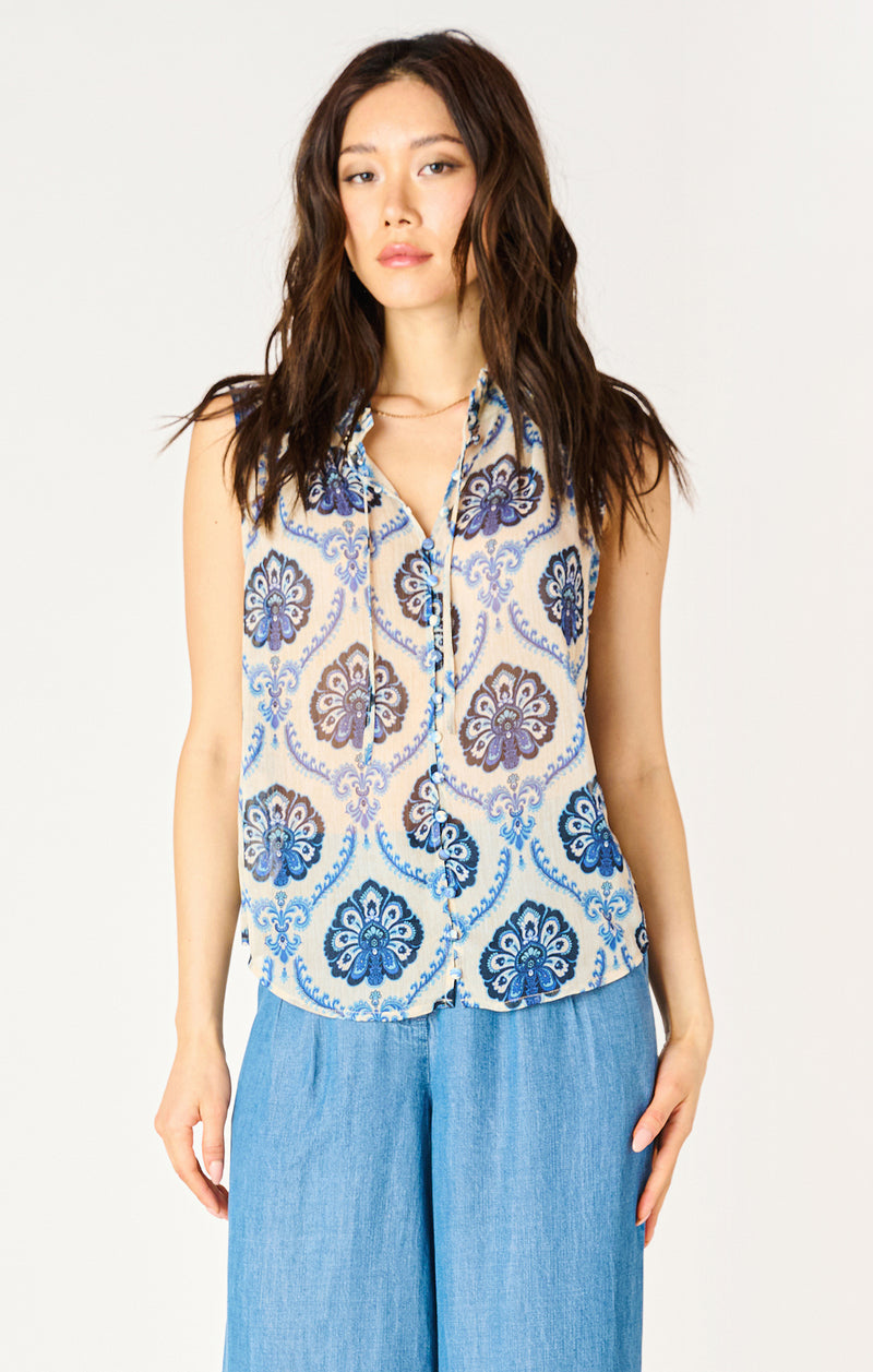 BLOUSE bleu Dex